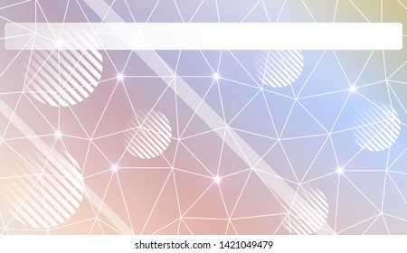 Abstract mosaic backdrop with triangles, line, circle, space for text. Vector illustration. Blurred Background, Smooth Gradient Texture Color