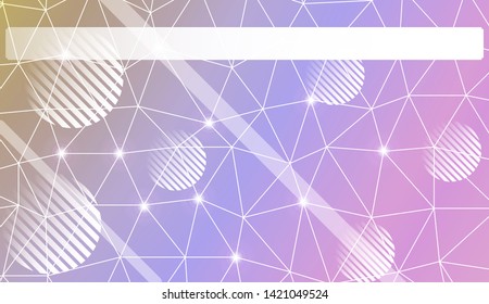 Abstract mosaic backdrop with triangles, line, circle, space for text. Vector illustration. Blurred Background, Smooth Gradient Texture Color