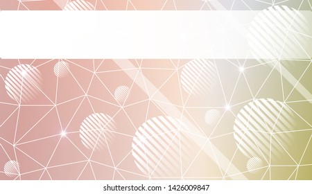 Abstract mosaic backdrop with triangles, line, circle, space for text. Vector illustration. Blurred Background, Smooth Gradient Texture Color