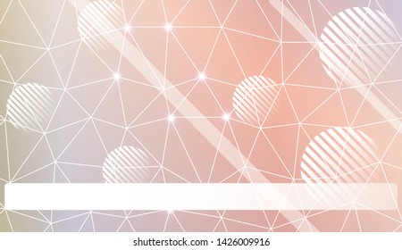 Abstract mosaic backdrop with triangles, line, circle, space for text. Vector illustration. Blurred Background, Smooth Gradient Texture Color