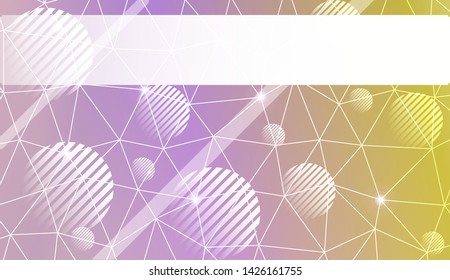 Abstract mosaic backdrop with triangles, line, circle, space for text. Vector illustration. Blurred Background, Smooth Gradient Texture Color