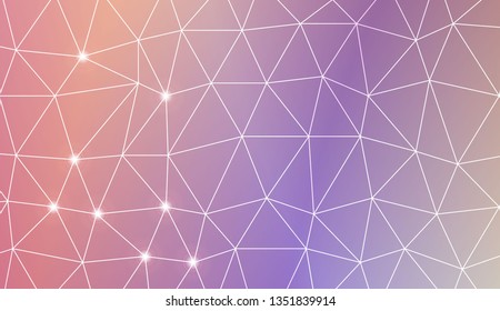 Abstract mosaic backdrop with triangles. For modern interior design, fashion print. Vector illustration. Abstract Gradient Soft Colorful Background