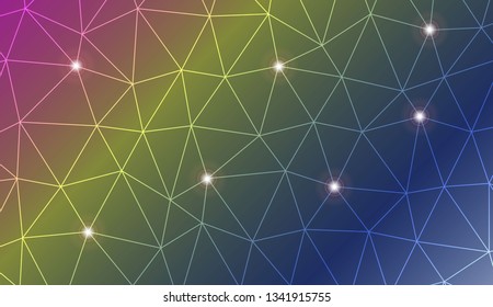 Abstract mosaic backdrop with triangles. Texture for your design. Vector illustration. Creative gradient color