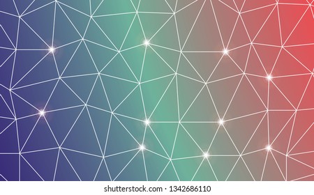 Abstract mosaic backdrop with triangles. Texture for your design. Vector illustration. Creative gradient color
