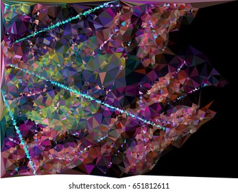 Abstract mosaic backdrop with triangles.Geometric low polygonal background. Design element for book covers, presentations layouts, title backgrounds. Vector clip art