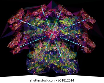 Abstract mosaic backdrop with triangles.Geometric low polygonal background. Design element for book covers, presentations layouts, title backgrounds. Vector clip art