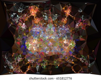 Abstract mosaic backdrop with triangles.Geometric low polygonal background. Design element for book covers, presentations layouts, title backgrounds. Vector clip art