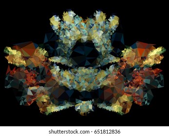 Abstract mosaic backdrop with triangles.Geometric low polygonal background. Design element for book covers, presentations layouts, title backgrounds. Vector clip art