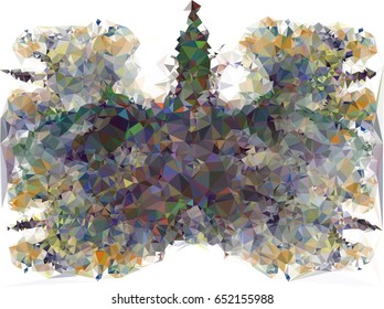 Abstract mosaic backdrop with triangles.Geometric low polygonal background. Design element for book covers, presentations layouts, title backgrounds. Vector clip art