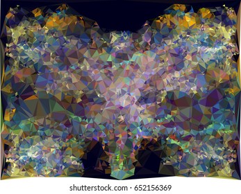 Abstract mosaic backdrop with triangles.Geometric low polygonal background. Design element for book covers, presentations layouts, title backgrounds. Vector clip art
