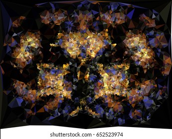 Abstract mosaic backdrop with triangles.Geometric low polygonal background. Design element for book covers, presentations layouts, title backgrounds. Vector clip art