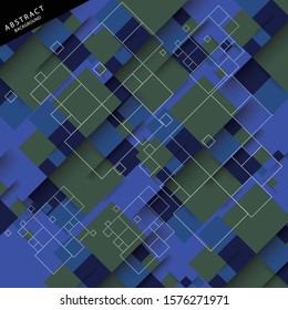 Abstract Mosaic Background with Blue color theme