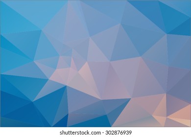 Abstract mosaic background in blue colors
