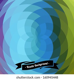 Abstract mosaic background in blue and green colors