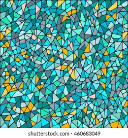 Abstract mosaic background of colored tiles on a dark background