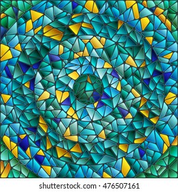 Abstract mosaic background of colored tiles on a dark background