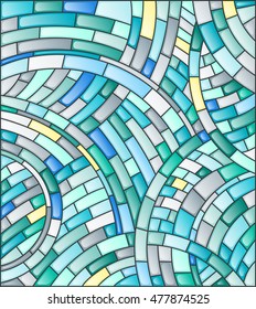 Abstract mosaic background of colored tiles on a dark background
