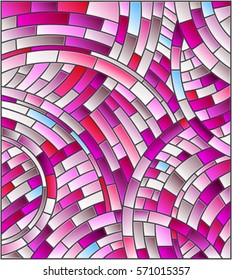 Abstract mosaic background of colored tiles ,pink gamma