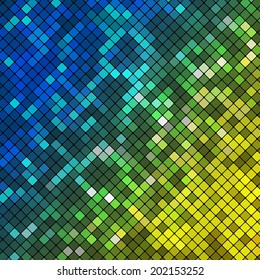 Abstract mosaic background consisting of geometric elements. Vector illustration.
