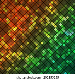 Abstract mosaic background consisting of geometric elements. Vector illustration.
