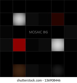 Abstract mosaic background. Dark style.