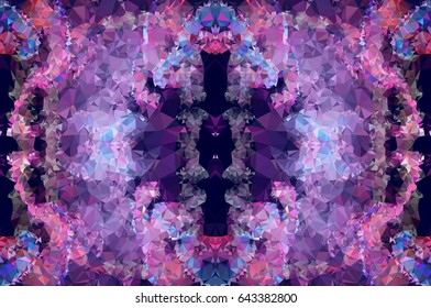 Abstract mosaic background. Geometric low polygonal backdrop. Vector clip art.