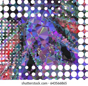 Abstract mosaic background. Geometric low polygonal backdrop. Vector clip art.