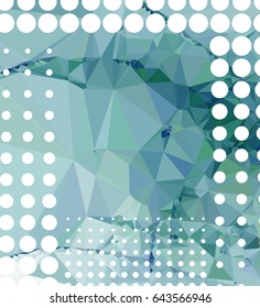Abstract mosaic background. Geometric low polygonal backdrop. Vector clip art.