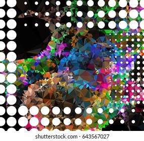 Abstract mosaic background. Geometric low polygonal backdrop. Vector clip art.