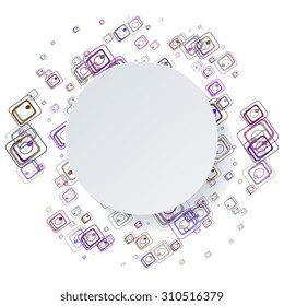 Abstract mosaic background with geometric shapes. EPS 10