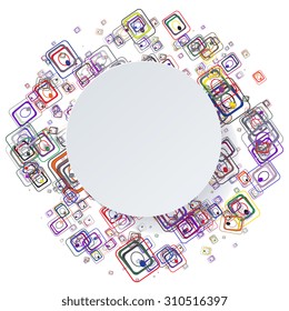 Abstract mosaic background with geometric shapes. EPS 10