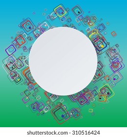 Abstract mosaic background with geometric shapes. EPS 10