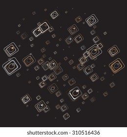 Abstract mosaic background with geometric shapes. Vector illustration