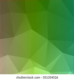 Abstract mosaic background.  Green and white geometric rumpled triangular low poly style illustration graphic. Vector polygonal design for business.