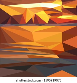 Abstract mosaic background low poly geometric style