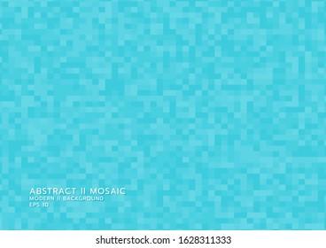 Abstract mosaic background modern background pixel pattern design square shape style. vector illustration