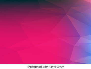 Abstract mosaic background. multicolor dark pink and purple geometric rumpled triangular low poly style illustration graphic background. Vector polygonal design business.