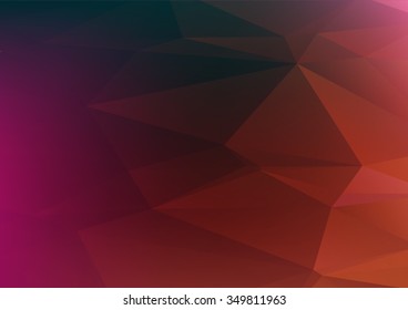 Abstract mosaic background. multicolor dark red geometric rumpled triangular low poly style illustration graphic background. Vector polygonal design business.