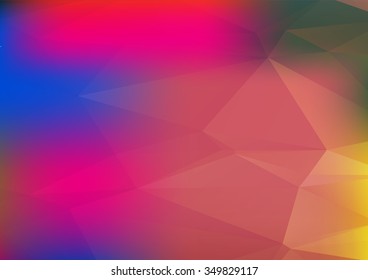 Abstract mosaic background. multicolor dark purple red geometric rumpled triangular low poly style illustration graphic background. Vector polygonal design business.