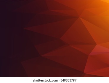 Abstract mosaic background. multicolor dark red orange geometric rumpled triangular low poly style illustration graphic background. Vector polygonal design business