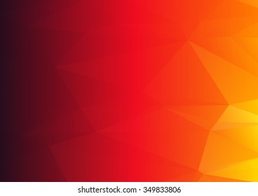 Abstract mosaic background. multicolor dark orange yellow geometric rumpled triangular low poly style illustration graphic background. Vector polygonal design business