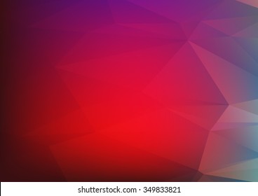 Abstract mosaic background. multicolor dark red green geometric rumpled triangular low poly style illustration graphic background. Vector polygonal design business