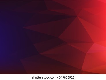 Abstract mosaic background. multicolor dark purple red geometric rumpled triangular low poly style illustration graphic background. Vector polygonal design business