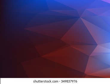 Abstract mosaic background. multicolor dark red blue geometric rumpled triangular low poly style illustration graphic background. Vector polygonal design business