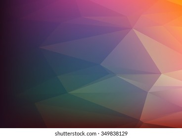 Abstract mosaic background. multicolor dark green yellow geometric rumpled triangular low poly style illustration graphic background. Vector polygonal design business