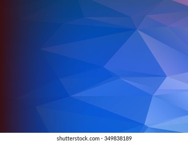 Abstract mosaic background. multicolor dark blue geometric rumpled triangular low poly style illustration graphic background. Vector polygonal design business