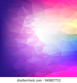Abstract mosaic background. multicolor purple pink geometric rumpled triangular low poly style  illustration graphic. Vector polygonal design business.