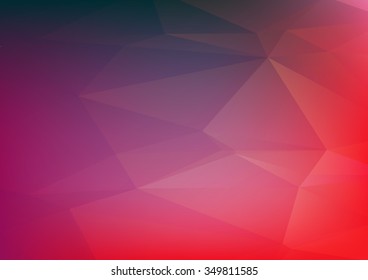Abstract mosaic background. multicolor red purple geometric rumpled triangular low poly style illustration graphic background. Vector polygonal design business.
