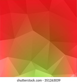 Abstract mosaic background. multicolor red green geometric rumpled triangular low poly style illustration graphic background. Vector polygonal design business.
