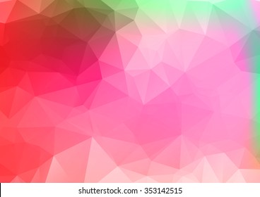 Abstract mosaic background. multicolor red pink geometric rumpled triangular low poly style illustration graphic texture. Vector polygonal design business.